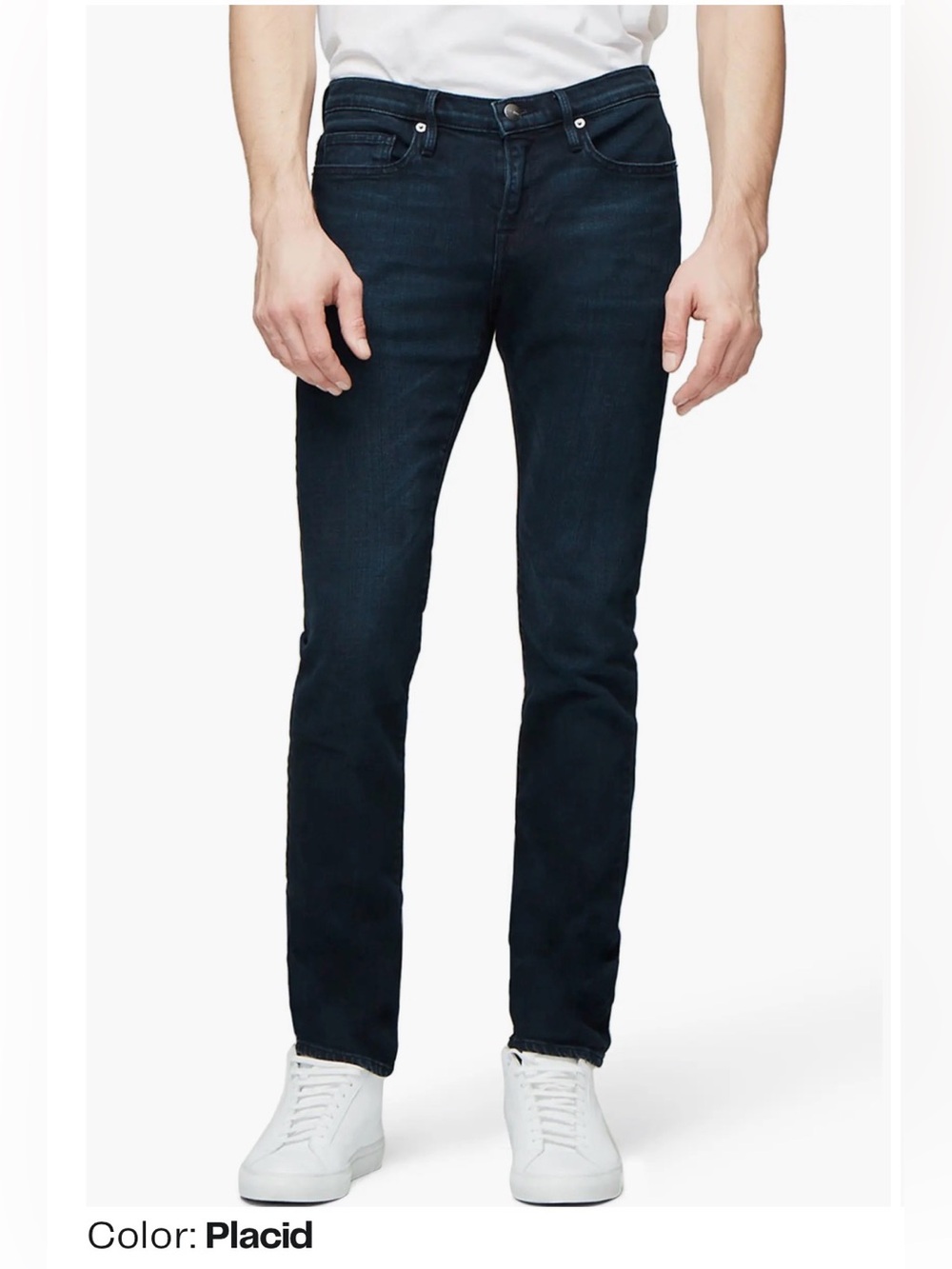 Frame L'Homme Skinny Jeans In Placid Blue  Size 29 Premium Cotton Blend Stretch